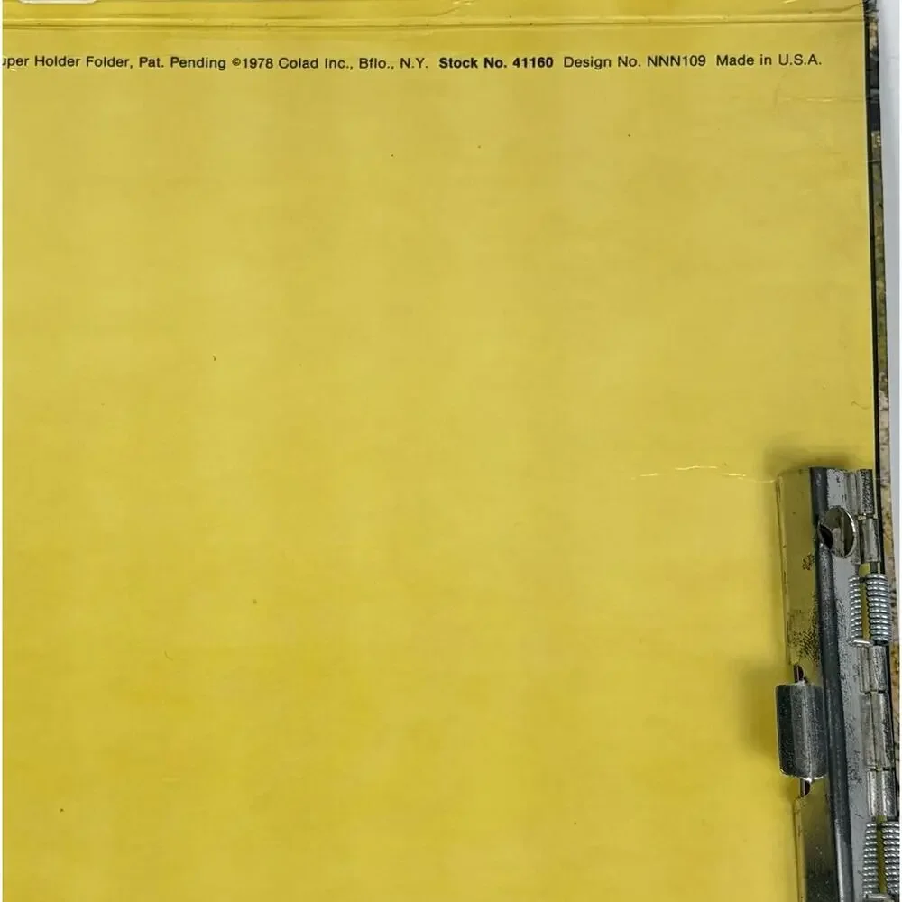 VTG 1978 Forest Botanical Colad Super Holder Folder School Binder Divider Pocket